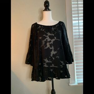 Style and Co. Black Blouse